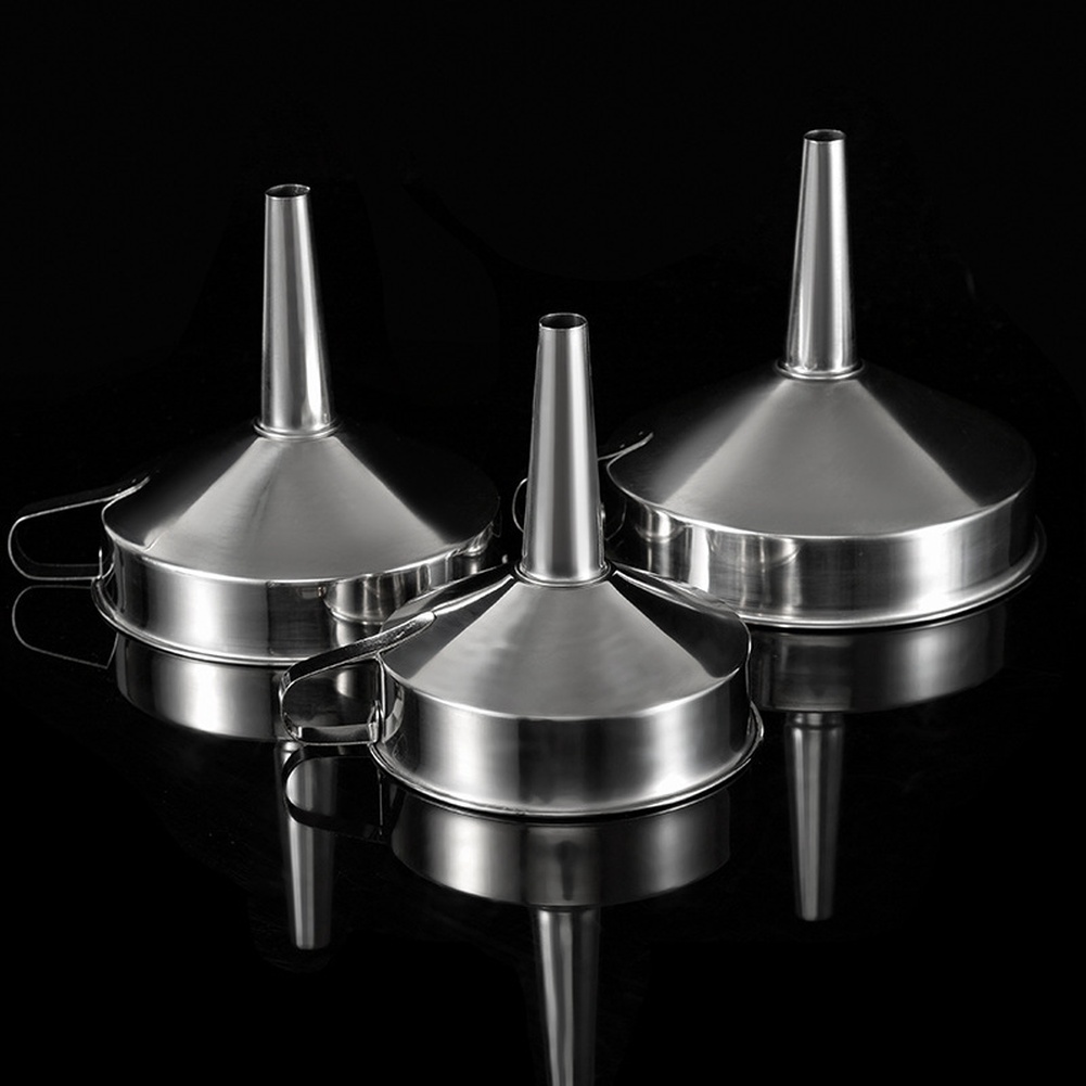 Kitchen Appliances Garage - 1Pc ステンレス鋼食用油漏斗広口キッチンアクセサリーバービールオイルポット液体粉末転送キッチンツール