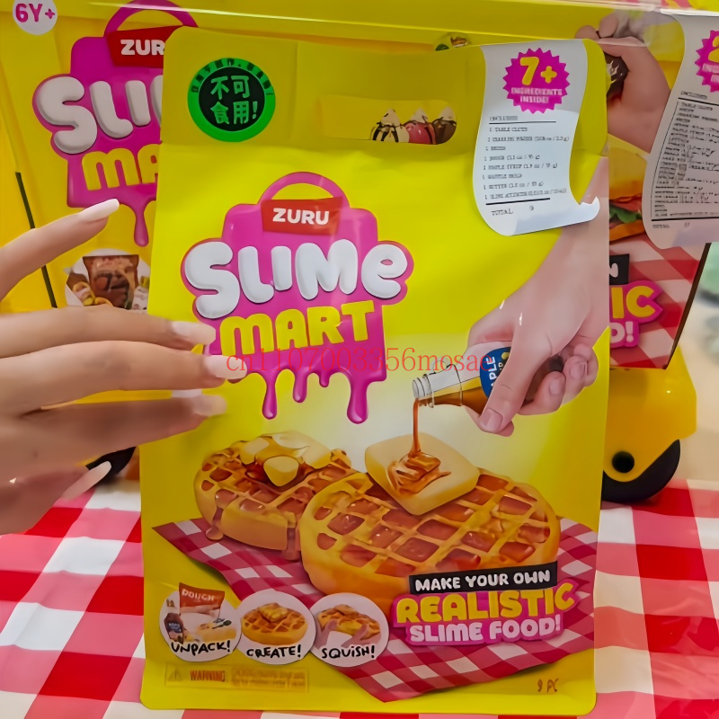 Kitchen Appliances Toys - ZURU スライムマート ブラインドボックス ハンバーガー ピザシリーズ DIYリアルスライムフード
