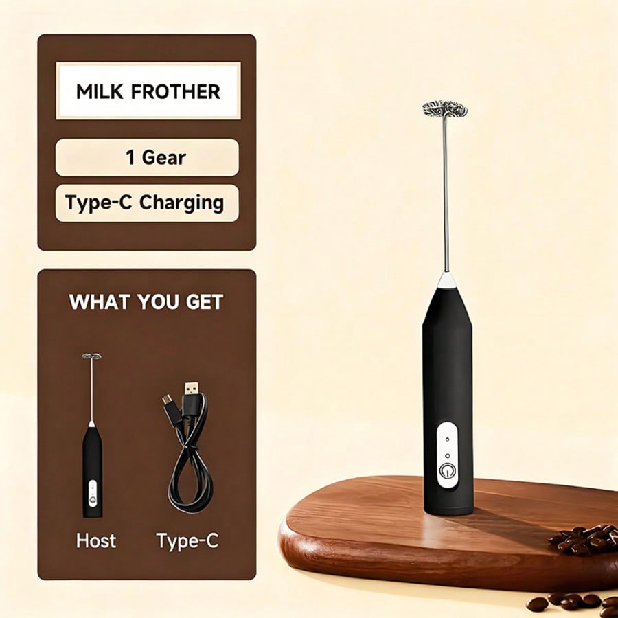 Kitchen Appliances Electric - 1パック入りハンドヘルド電動ミキサー、卵ビーター、ミルク泡立て器、コーヒー、ラテ、カプチーノ泡立て器、抹茶ブレンダー、キッチンガジェット