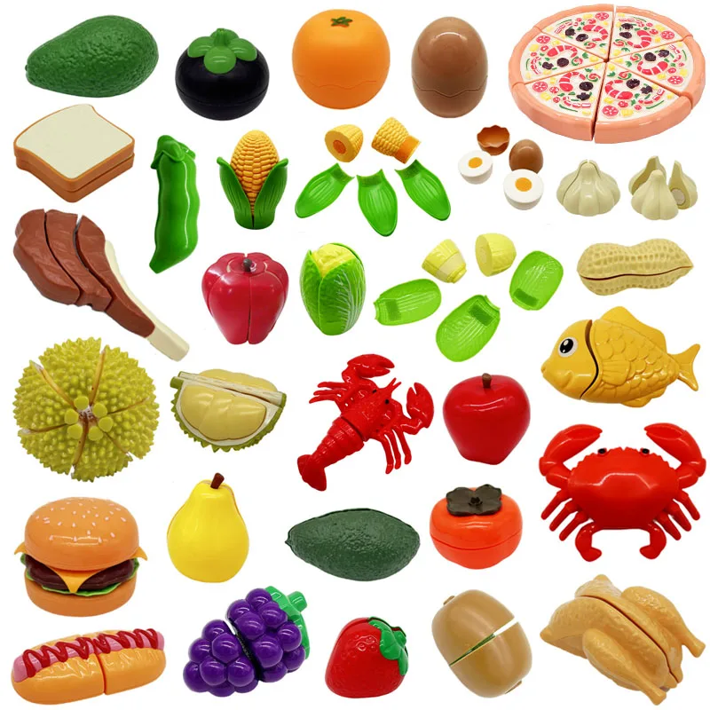 Kitchen Appliances Toys - 子供のためのモンテッソーリハウスゲーム,果物,ピタヤ,野菜,シミュレーション,キッチン,古典的なゲーム,教育玩具,ギフトを切る