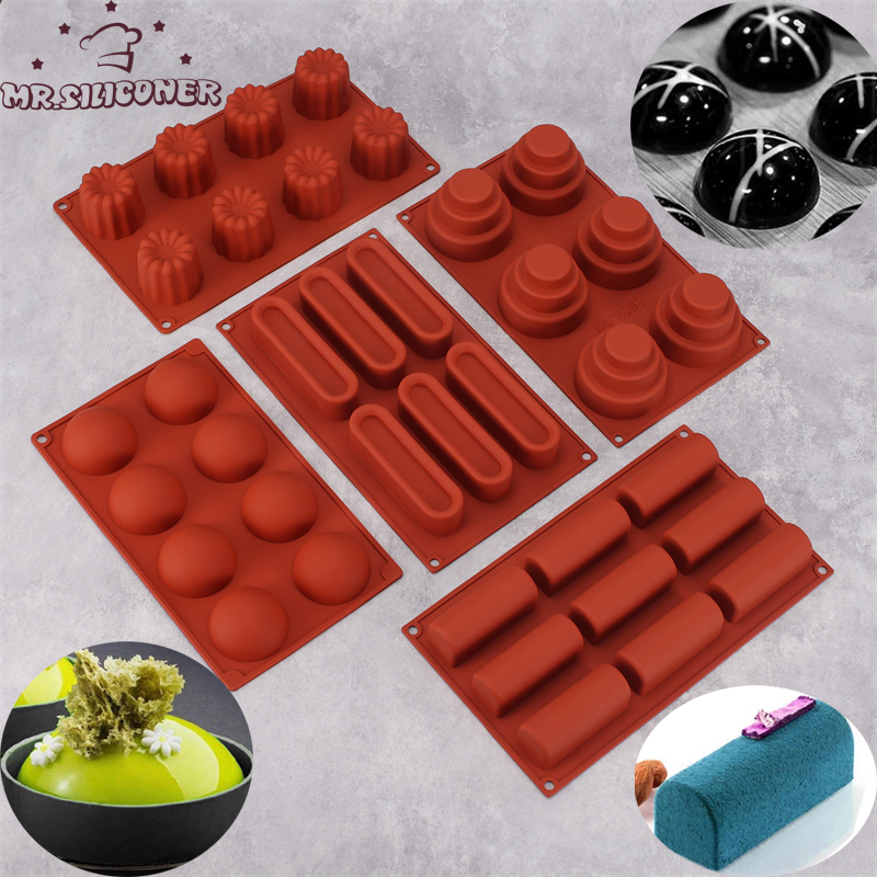 Kitchen Appliances Garage - 3D ボールラウンド半球シリコーン金型 DIY ベーキングプディングムースチョコレートケーキ型キッチンアクセサリーツール