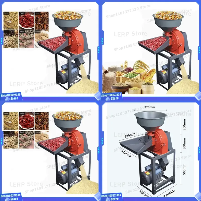 Kitchen Appliances Direct - 電動穀物粉砕機 家庭用ハンマークラッシャー コーン、小麦、豆、乾燥食品用グラインダー キッチン家電 直販