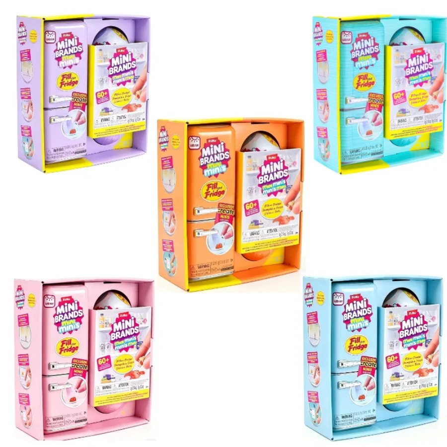 Kitchen Appliances Toys - ZURU 5サプライズミニフリッジボールシリーズ ブラインドボックストイコレクション ミステリアスミニブランド入り フリッジフードボール サプライズボックストイズ