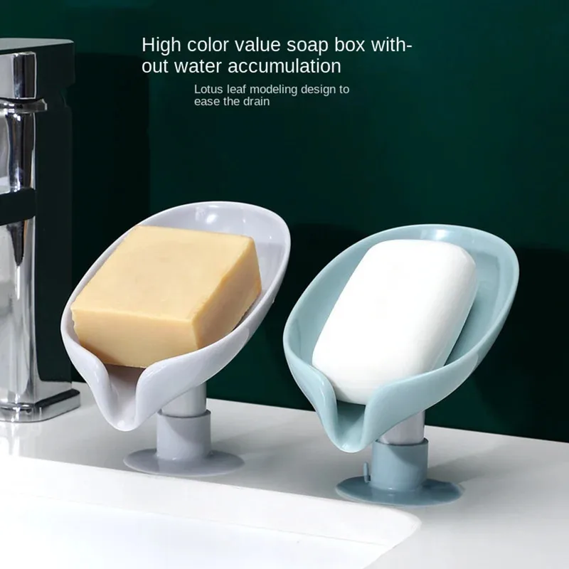 水切り石鹸ホルダー 葉っぱ型石鹸置き 吸盤トレイ シャワー用 - Kitchen Appliances Holder のレビューと価格