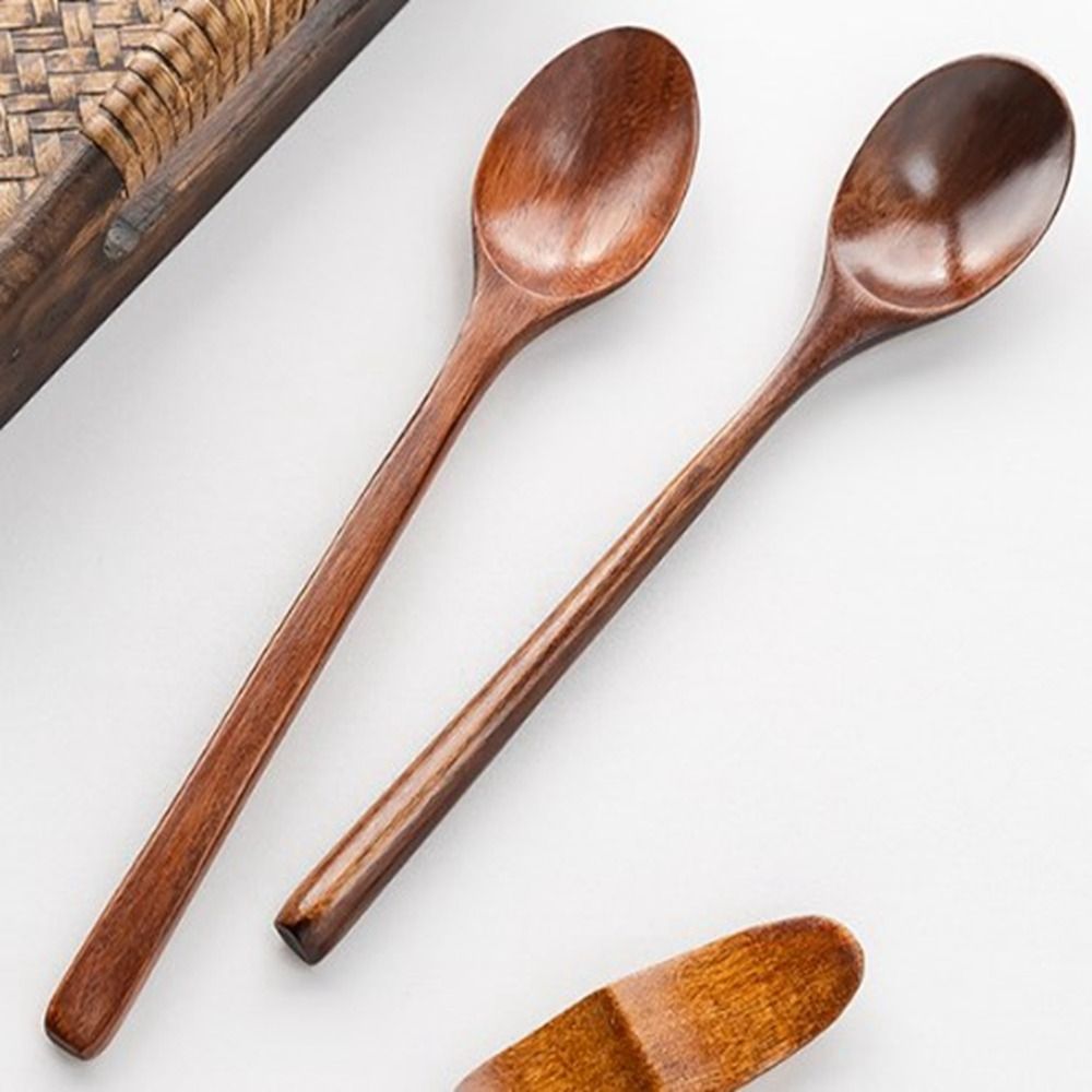 天然木のスプーンとフォーク,ディナーキット,サラダ用品,シリ - Kitchen Appliances Combo のレビューと価格