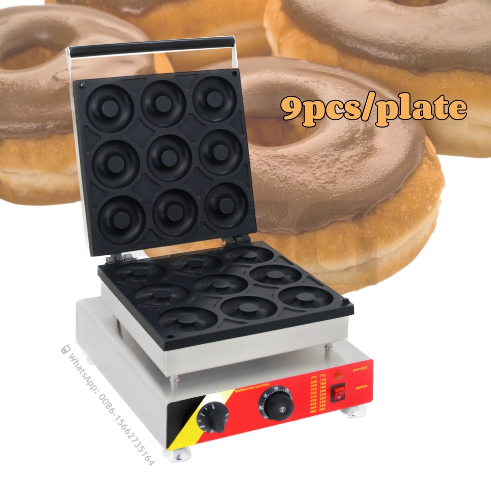 480モデル電動9連ドーナツマシン、業務用9穴ノンスティック - Donut Maker Mini のレビューと価格