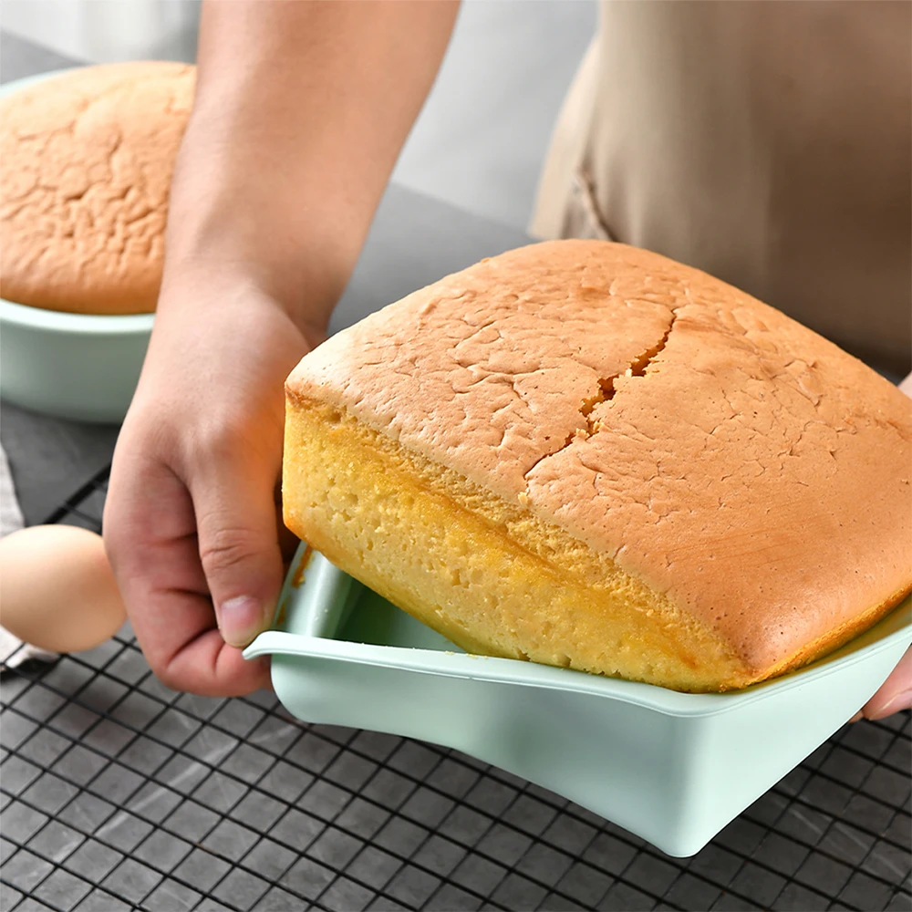正方形のシリコンケーキモールド,簡単なリリース,ケーキパン, - Kitchen Appliances Garage のレビューと価格