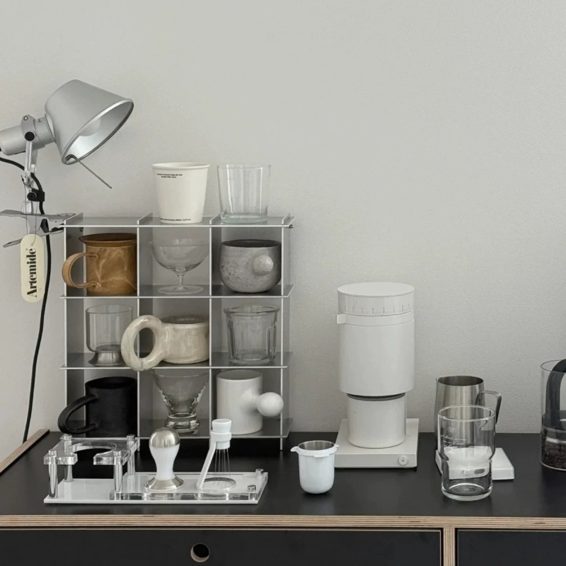 ミニマリストアルミ合金製カウンタートップマグ収納棚多層カップ - Kitchen Appliances Holder のレビューと価格