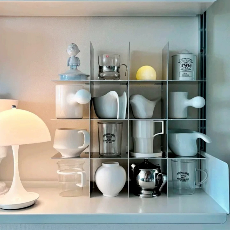 ミニマリストアルミ合金製カウンタートップマグ収納棚多層カップ - Kitchen Appliances Holder のレビューと価格