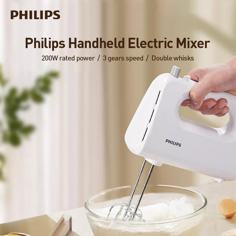 フィリップス ハンドヘルド電動卵ビーター 3 スピード 2  - Kitchen Appliances B&Q のレビューと価格