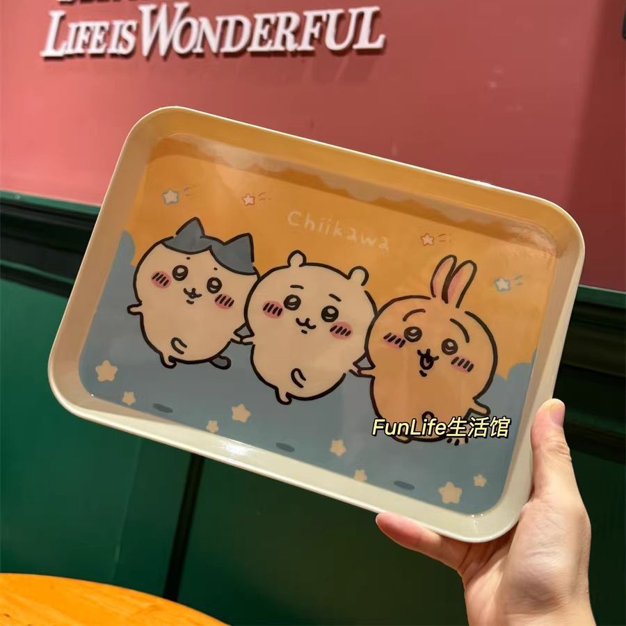 ちいかわ漫画トレイ かわいい収納プレート 朝食 フルーツ キ - Kitchen Appliances Holder のレビューと価格