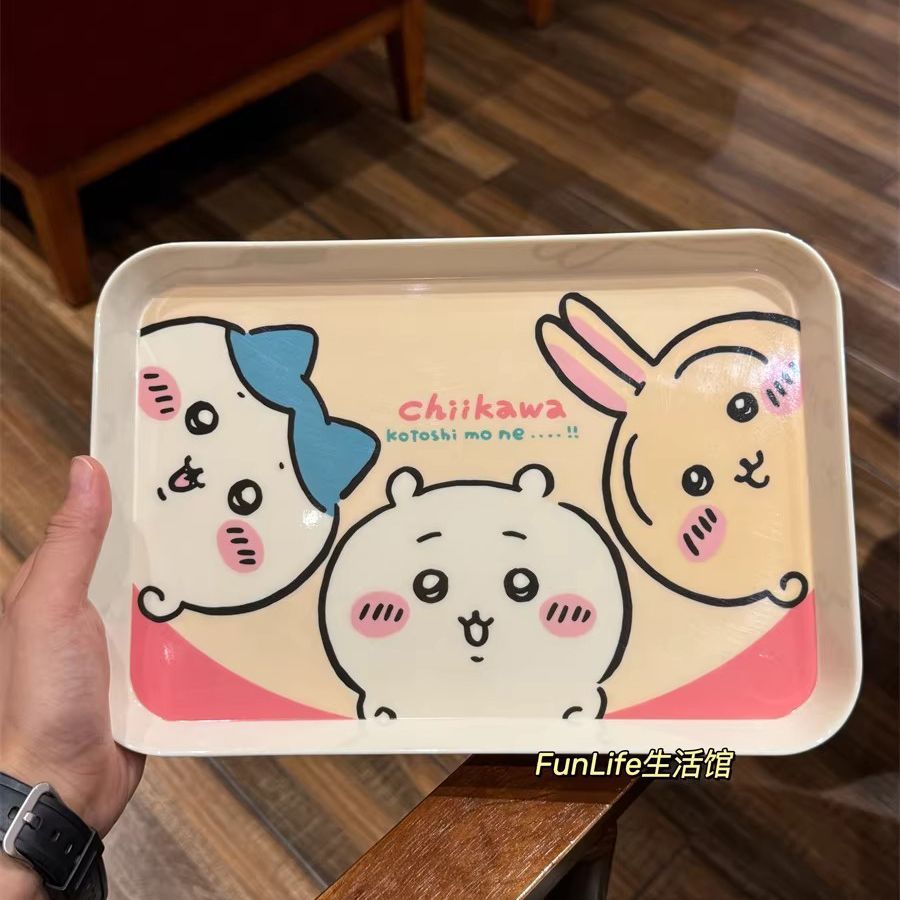 ちいかわ漫画トレイ かわいい収納プレート 朝食 フルーツ キ - Kitchen Appliances Holder のレビューと価格