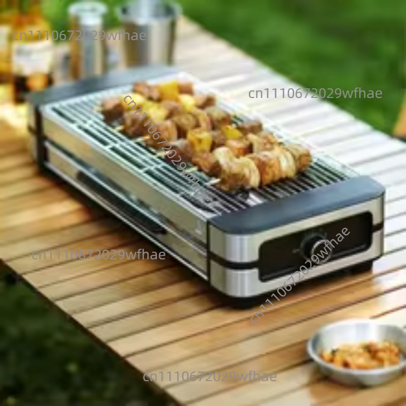 電気無煙屋内グリル、ヘルシーな焦げ付き防止BBQグリル（ケバ - Kitchen Appliances Electric のレビューと価格