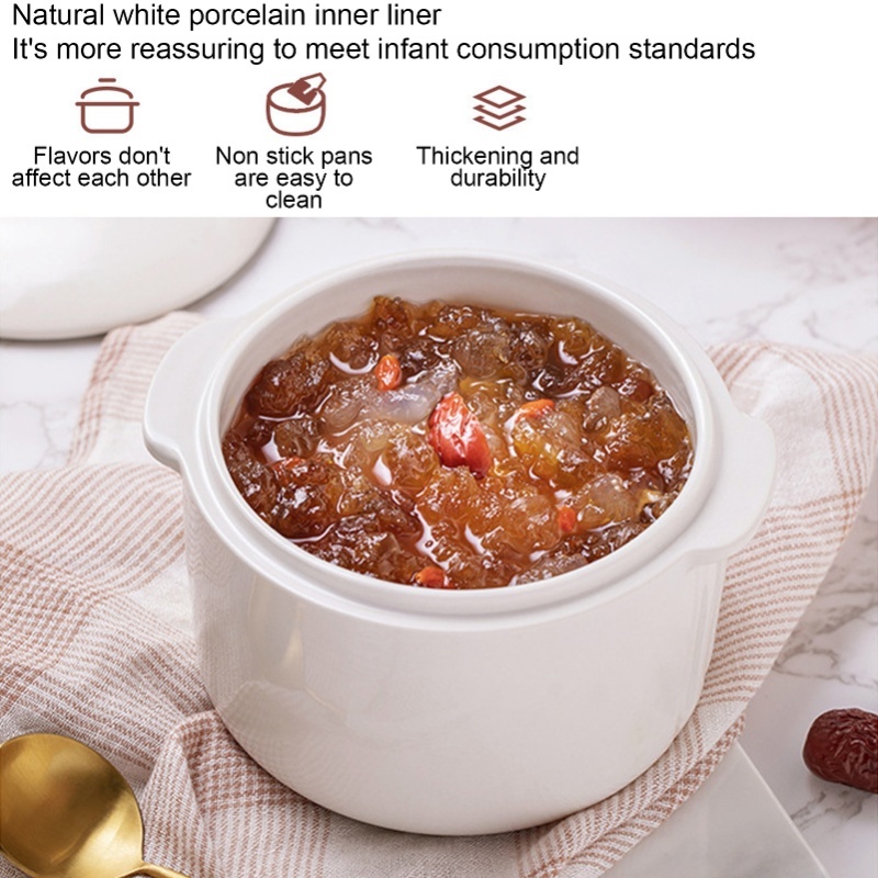 200W 1L セラミック内釜付きスロークッカー タイマー機 - Slow Cooker Ceramic のレビューと価格