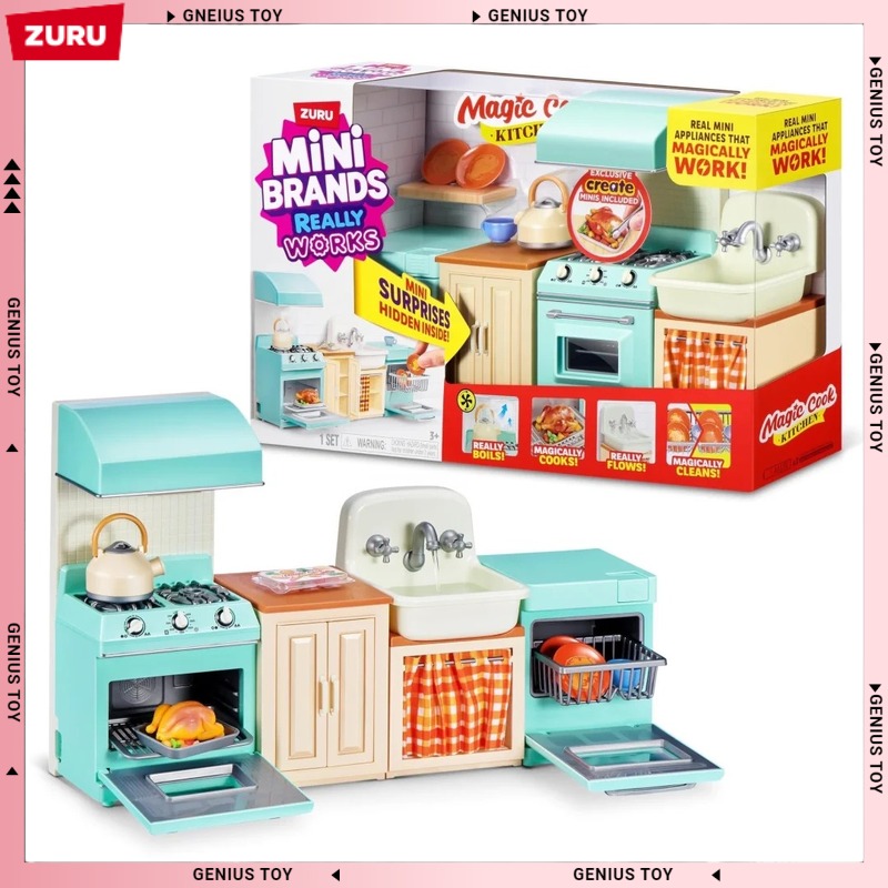 ズル ミニブランド マジッククックキッチンセット サプライズ - Kitchen Appliances Toys のレビューと価格