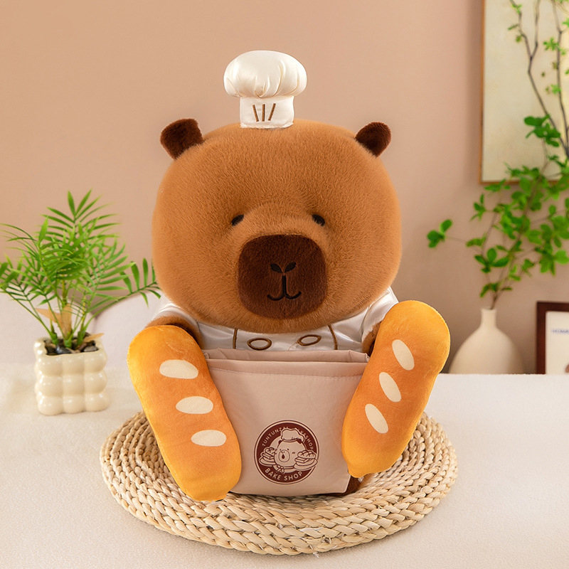30cm シェフ パン カピバラ ぬいぐるみ かわいい カピ - Kitchen Appliances Toys のレビューと価格