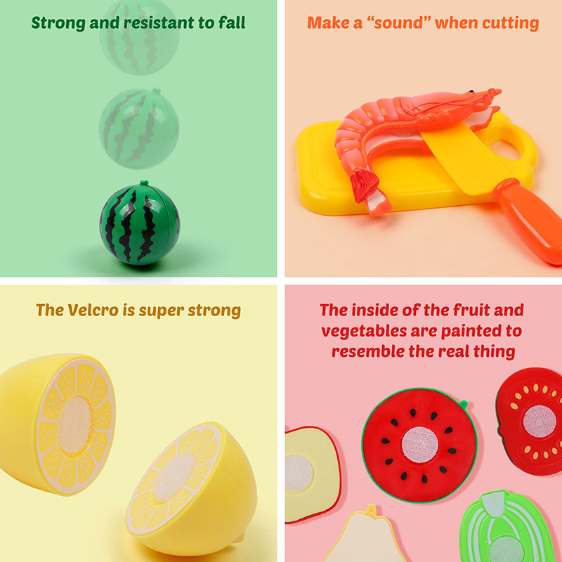 子供のおもちゃ 果物と野菜のカッティングセット 子供用ごっこ - Kitchen Appliances Toys のレビューと価格