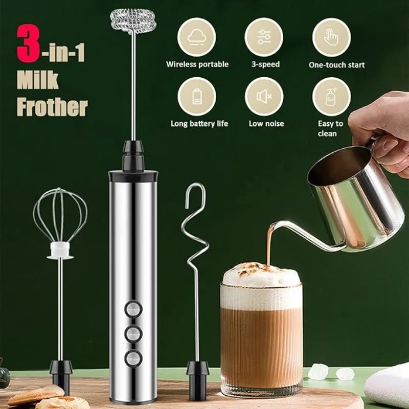 マグパイ3in1ハンドヘルド電動ミルク泡立て器ドリンクミキサ - Kitchen Appliances Electric のレビューと価格
