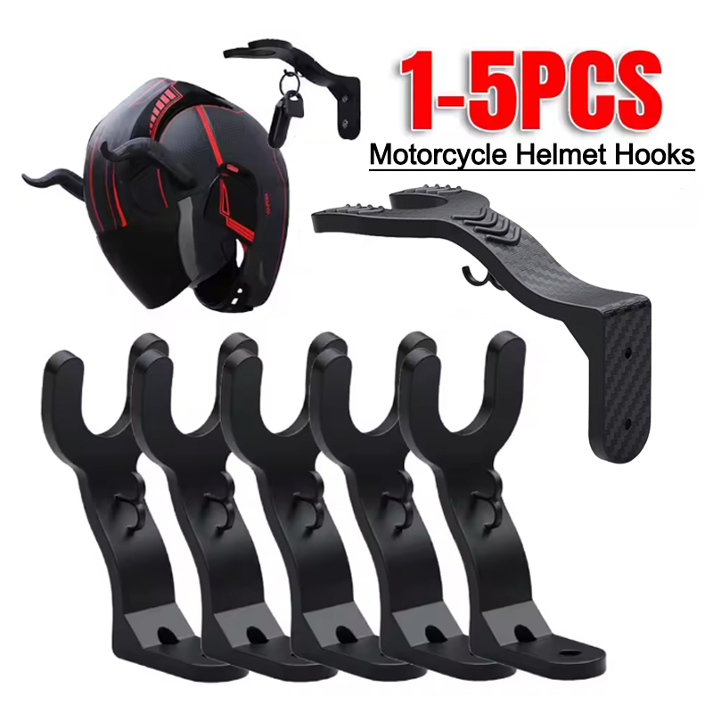 1-5 個オートバイヘルメットフック多目的フックハンガーホー - Kitchen Appliances Holder のレビューと価格