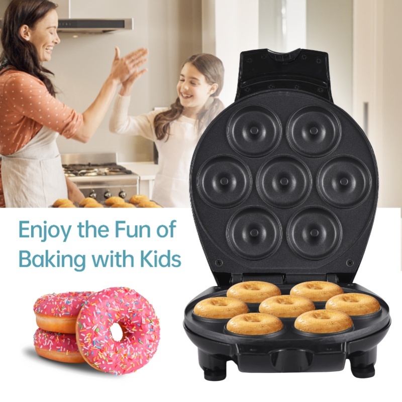 家庭用ミニドーナツメーカー電気ドーナツマシン700Wノンステ - Donut Maker Mini のレビューと価格