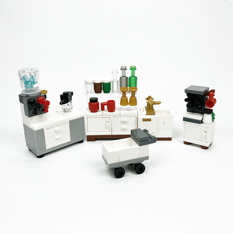 キッチン用のクリエイティブな家電ブロック,キッチン用の冷蔵庫 - Kitchen Appliances Toys のレビューと価格
