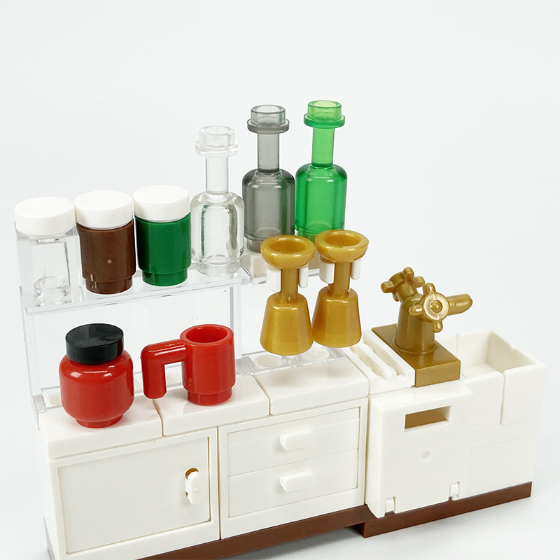 キッチン用のクリエイティブな家電ブロック,キッチン用の冷蔵庫 - Kitchen Appliances Toys のレビューと価格