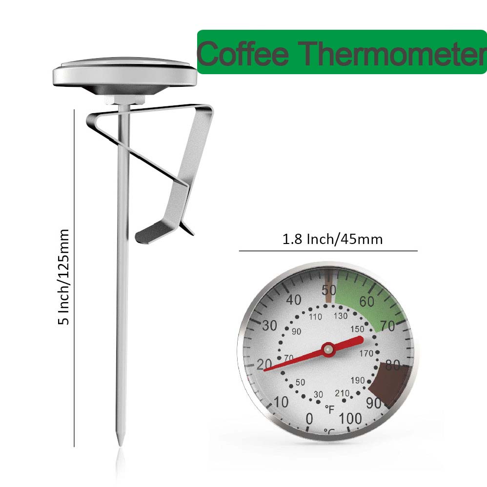 0-100 ° C 食品温度計ステンレス鋼コーヒーミルク温度 - Kitchen Appliances Garage のレビューと価格