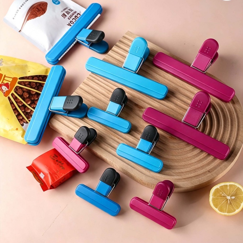 4個入り携帯用プラスチック製袋シーリングクリップ、食品スナッ - Kitchen Appliances Garage のレビューと価格