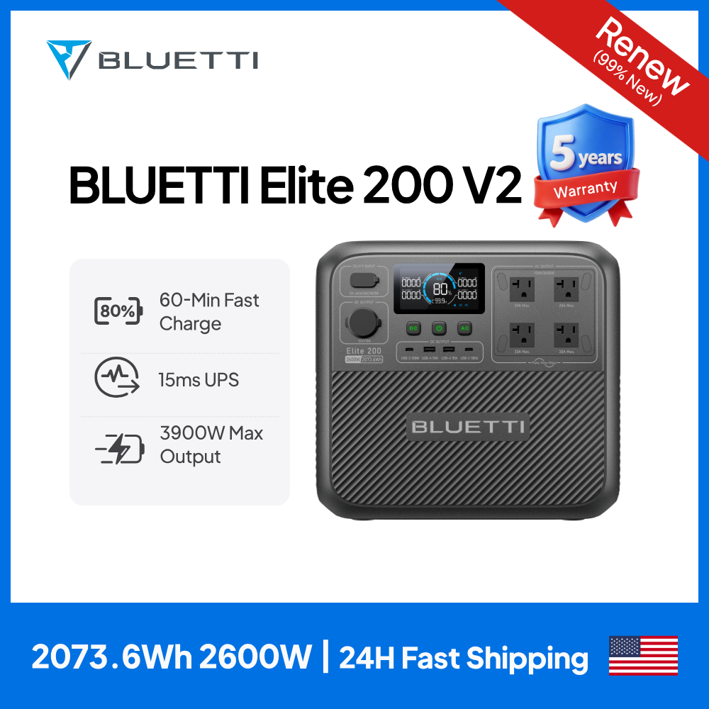 【リニューアル】BLUETTI Elite 200 V2 ポ - Bread Maker Machine のレビューと価格