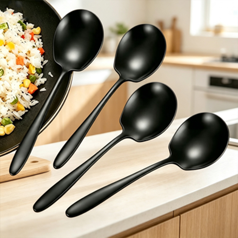 2個入り大型ステンレス製サービングスプーン、再利用可能な公共 - Kitchen Appliances Combo のレビューと価格