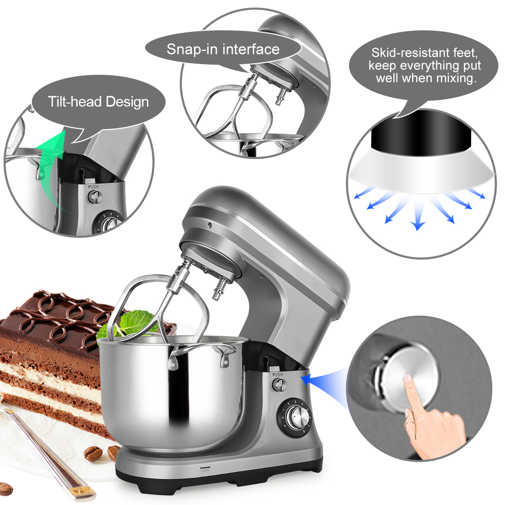 11L 2000W 大型強力電動ミキサー ダブルドウフック付 - Kitchen Appliances Electric のレビューと価格