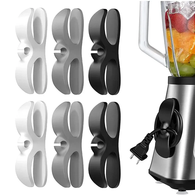 MAOYYE 6 個/4 個ケーブルワインダーケーブルクリッ - Kitchen Appliances Holder のレビューと価格