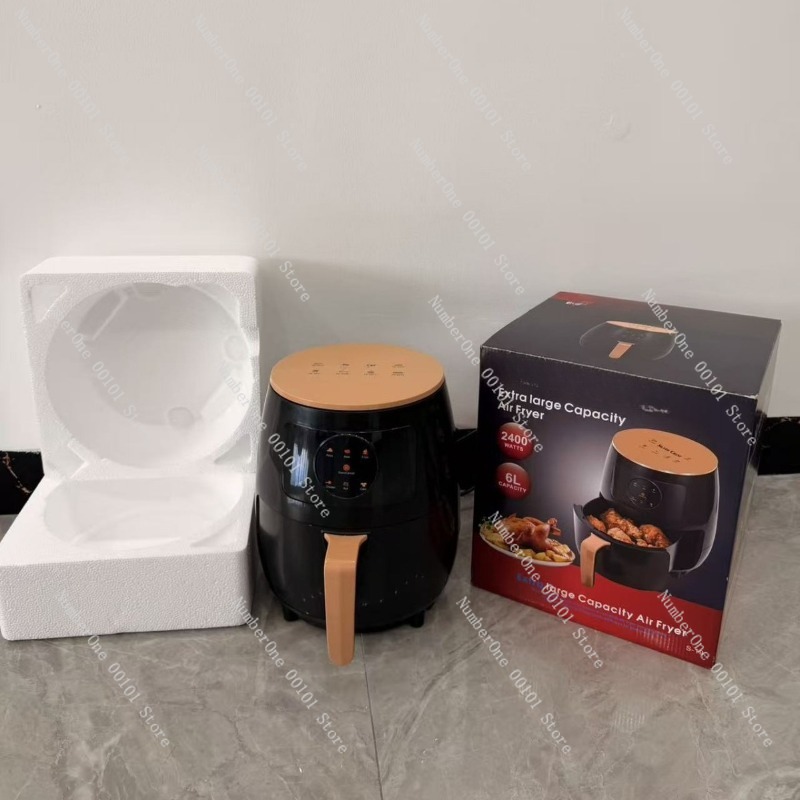 6L エアフライヤー大容量オイルフリーフライヤー多機能デジタ - Kitchen Appliances Electric のレビューと価格