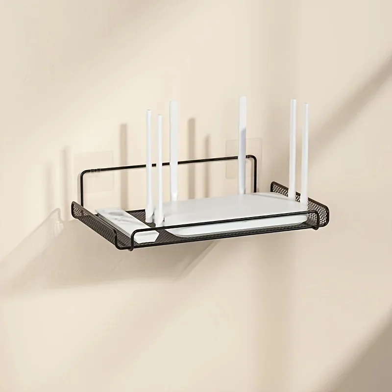 ステンレス製ルーターシェルフ 穴あけ不要 WiFi 壁掛けル - Kitchen Appliances Holder のレビューと価格